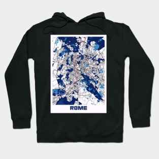 Rome - Italy MilkTea City Map Hoodie